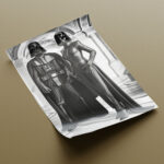 Mr. & Mrs. Darth Vader Poster Bild zum Einrahmen Exklusive Wandkunst für Wohnzimmer, Schlafzimmer – Bild 3