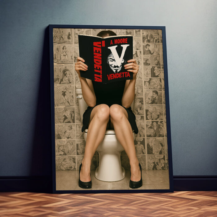 Vendetta Toilett Poster Rahmen