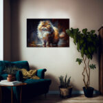 Persische Katze Leinwandbild – Bild 2