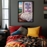 All you need is love Poster Wandkunst für Wohnzimmer, Schlafzimmer, Büro – Bild 2