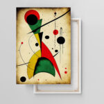 Abstrakte Formen J. Miro Stil Leinwandbild – Bild 4