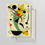 Der stehende Fisch J. Miro Stil Leinwandbild – Bild 4