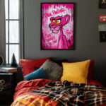 Rosa Panther Comic Pop Art Poster für Wohnzimmer, Schlafzimmer, Büro – Bild 2