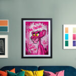 Rosa Panther Comic Pop Art Poster für Wohnzimmer, Schlafzimmer, Büro – Bild 3