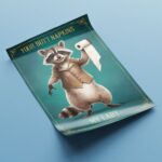 Toiletten Poster "YOUR BUTT NAPKINS" Tierbild für Bad oder Gäste-WC – Bild 4