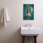 Toiletten Poster "YOUR BUTT NAPKINS" Tierbild für Bad oder Gäste-WC – Bild 2