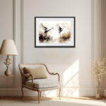 Tanz der Kraniche Kunstdruck von Original Zeichnung – Bild 3