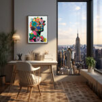 New Yorker Magazin Farbenprächtiges Cover Kunstdruck Fotoposter Wanddekoration Wandbild – Bild 3