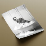 Lustige Badewanne Tierbilder Poster Set für Badezimmer – Bild 6