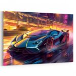 Revuelto High Speed Dynamik Sportwagen Wandbild als Dekoration