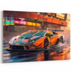 Italienischer Rennwagen Straßenrennen Sportwagen Wandbild als Dekoration