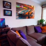 Italienischer Rennwagen Straßenrennen Sportwagen Wandbild als Dekoration – Bild 2