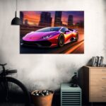 Huracan Speed Sportwagen Wandbild als Dekoration – Bild 4