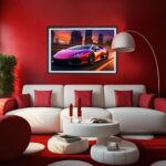 Huracan Speed Sportwagen Wandbild als Dekoration – Bild 3