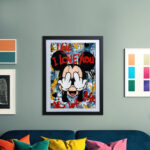 I LOVE YOU Grafik Poster zum Einrahmen für Wohnzimmer, Schlafzimmer, Büro – Bild 2