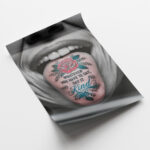 Zungen Tattoo Poster für Wohnzimmer Moderne Wanddekoration für Wohnzimmer und Büro – Bild 4