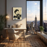 New Yorker Magazin Musikerin und ihre Noten Kunstdruck Fotoposter Wanddekoration Wandbild – Bild 3