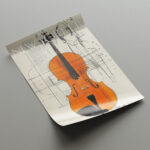 New Yorker Magazin Die Geige des Musikers Kunstdruck Fotoposter Wanddekoration Wandbild – Bild 4