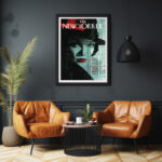 New-Yorker-Cover mit einer Dame mit Hut Kunstdruck Fotoposter Wanddekoration Wandbild – Bild 2