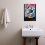 Poster für WC "Shit happens" Lustiger Spruch für Toilette – Bild 4