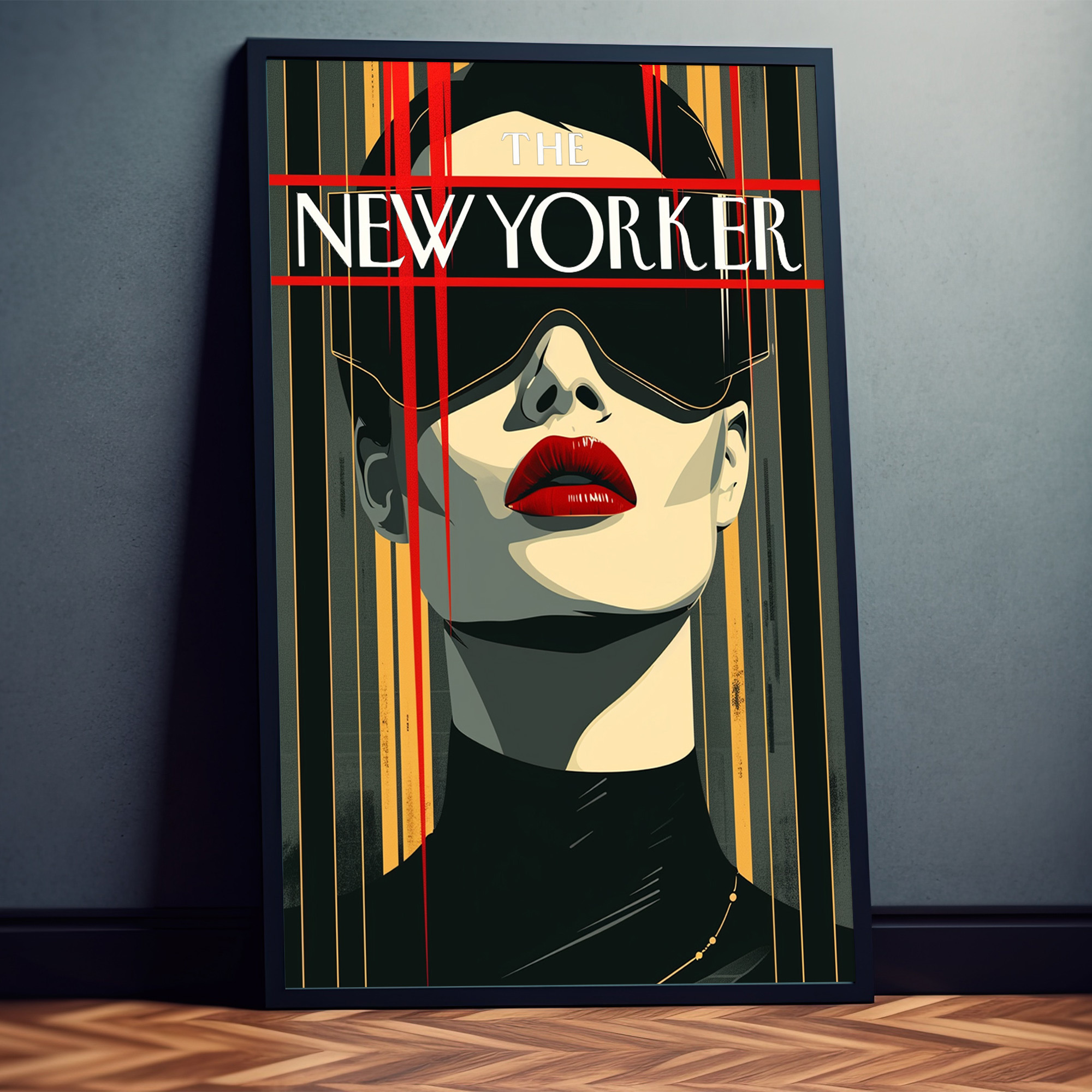 New Yorker Dekadenter Blick Kunstdruck Fotoposter Wanddekoration Wandbild – Bild 1