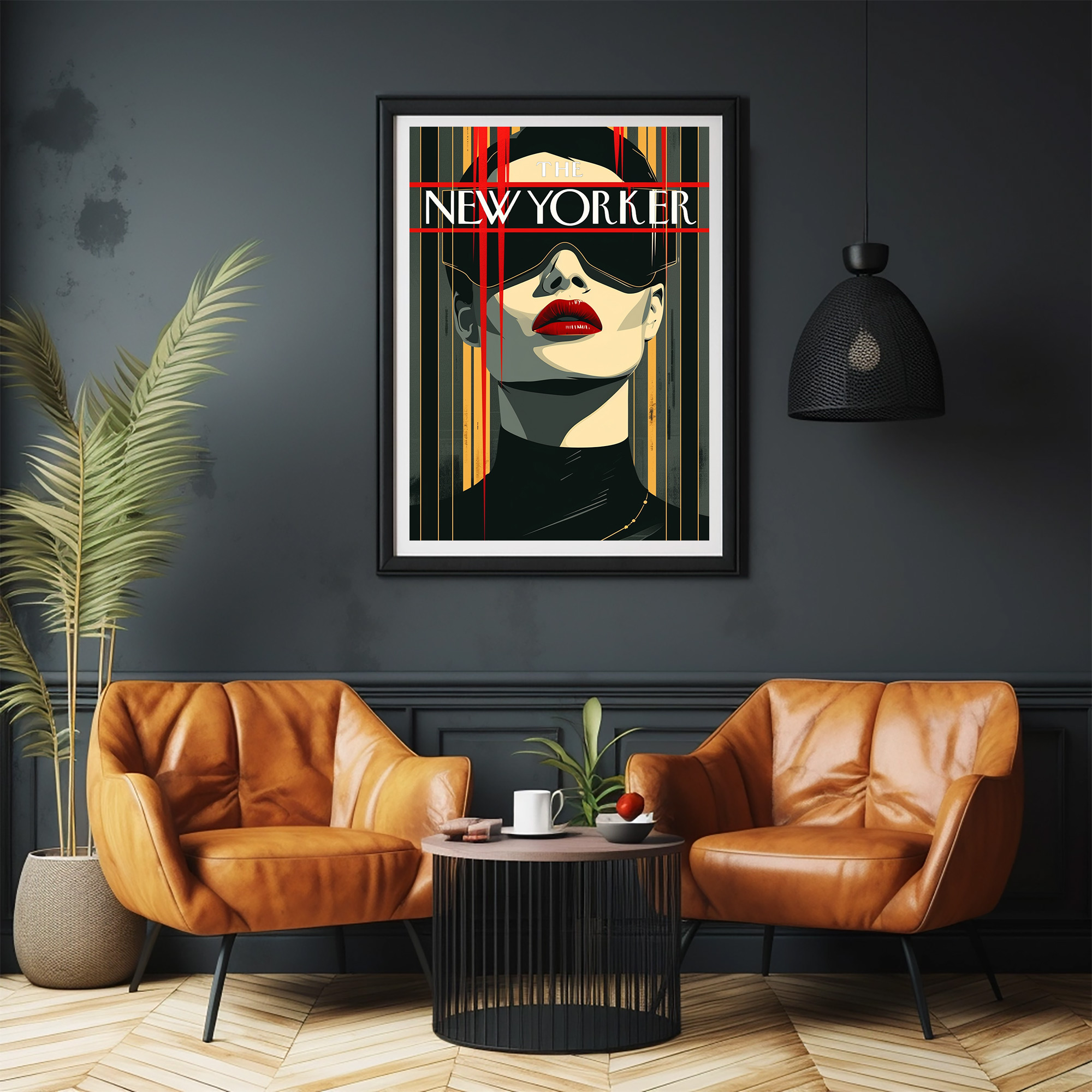 New Yorker Dekadenter Blick Kunstdruck Fotoposter Wanddekoration Wandbild – Bild 2