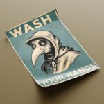 Toiletten Poster "Wash your Hands" Bild für Bad oder Gäste-WC – Bild 2