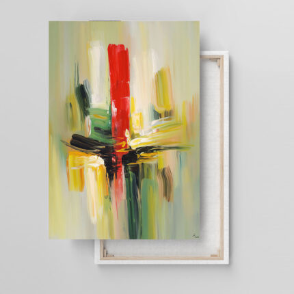 im zentrum der energie abstraktes leinwandbild wohnzimmer schlafzimmer wanddeko büro