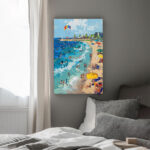 sommerfreuden am meer malerei leinwandbild wohnzimmer schlafzimmer wanddeko büro (kopie)