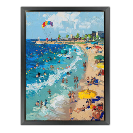 sommerfreuden am meer malerei leinwandbild wohnzimmer schlafzimmer wanddeko büro (kopie)