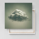 einsame wolke leinwandbild wohnzimmer schlafzimmer wanddeko büro