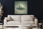 einsame wolke leinwandbild wohnzimmer schlafzimmer wanddeko büro
