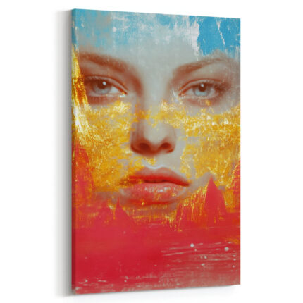 der blick in die seele abstraktes leinwandbild wohnzimmer schlafzimmer wanddeko büro