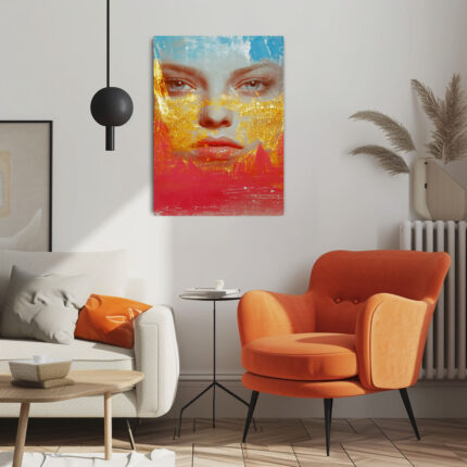 der blick in die seele abstraktes leinwandbild wohnzimmer schlafzimmer wanddeko büro