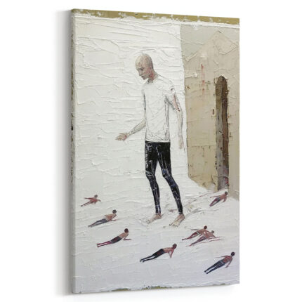 verlorene seelen abstraktes leinwandbild wohnzimmer schlafzimmer wanddeko büro