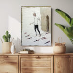 verlorene seelen abstraktes leinwandbild wohnzimmer schlafzimmer wanddeko büro