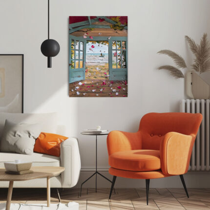 natur im rahmen abstraktes leinwandbild wohnzimmer schlafzimmer wanddeko büro