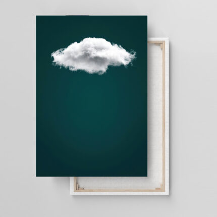 schwebende stille abstraktes leinwandbild wohnzimmer schlafzimmer wanddeko büro