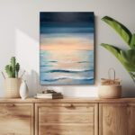 zwischen himmel und meer malerei leinwandbild wohnzimmer schlafzimmer wanddeko büro