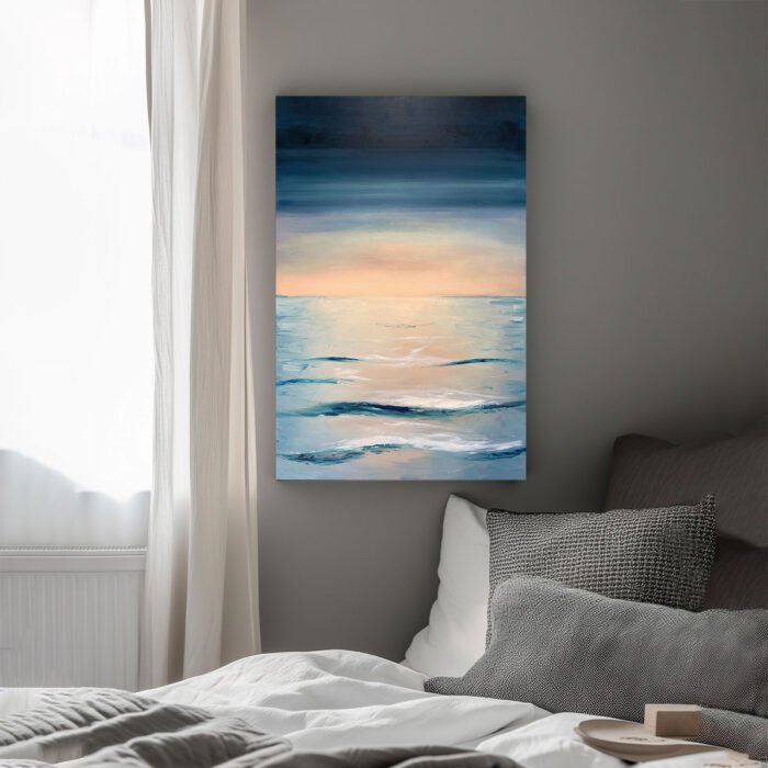 zwischen himmel und meer malerei leinwandbild wohnzimmer schlafzimmer wanddeko büro