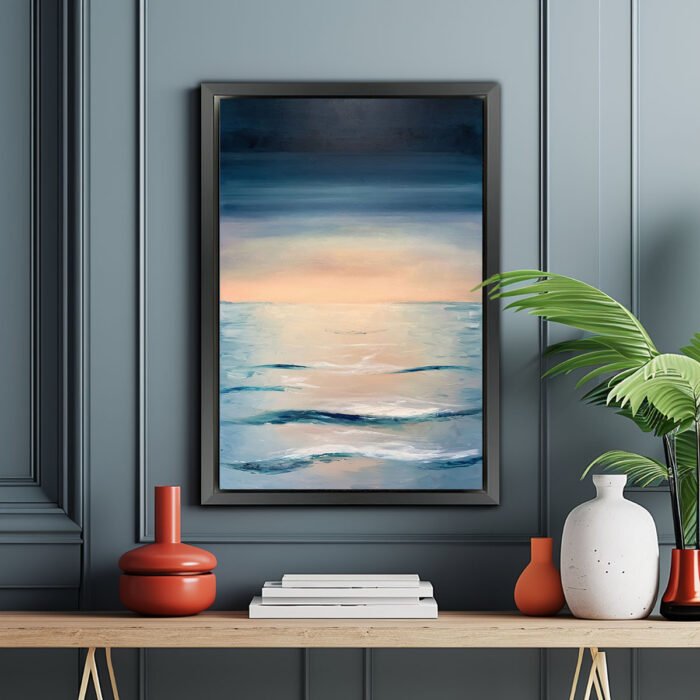 zwischen himmel und meer malerei leinwandbild wohnzimmer schlafzimmer wanddeko büro