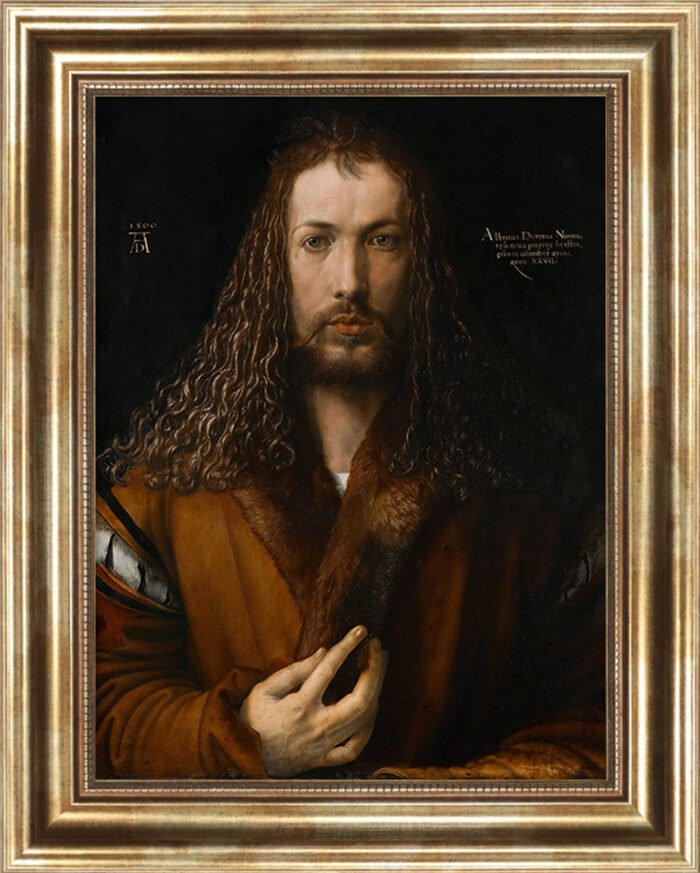 albrecht dürer selbstbildnis leinwandbild mit rahmen sonderkollektion