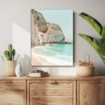 felsen im licht küstenbild leinwandbild wohnzimmer schlafzimmer wanddeko büro