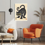 schatten des dschungels leinwandbild wohnzimmer schlafzimmer wanddeko büro