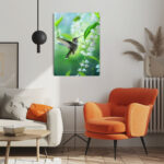 zarte begegnung leinwandbild wohnzimmer schlafzimmer wanddeko büro