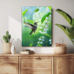 zarte begegnung leinwandbild wohnzimmer schlafzimmer wanddeko büro