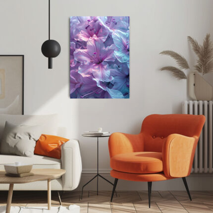 verträumte blütenwelt leinwandbild wohnzimmer schlafzimmer wanddeko büro