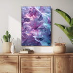 verträumte blütenwelt leinwandbild wohnzimmer schlafzimmer wanddeko büro