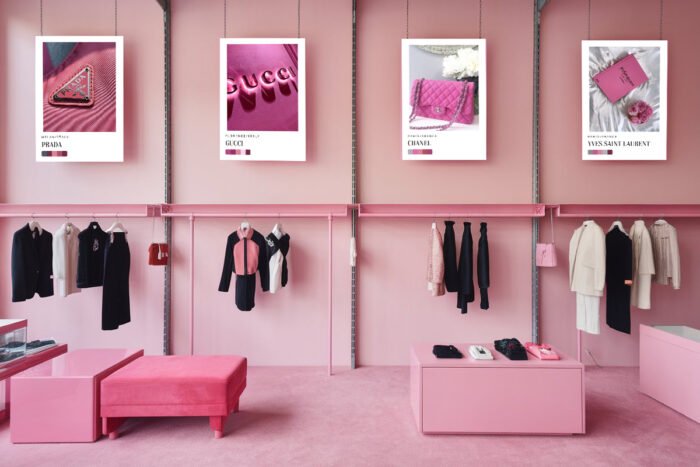 fashion mode magenta wandbilder 4er set bilder premium poster wanddekoration