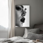 verborgene schönheit im netz der schatten leinwandbild wohnzimmer schlafzimmer wanddeko